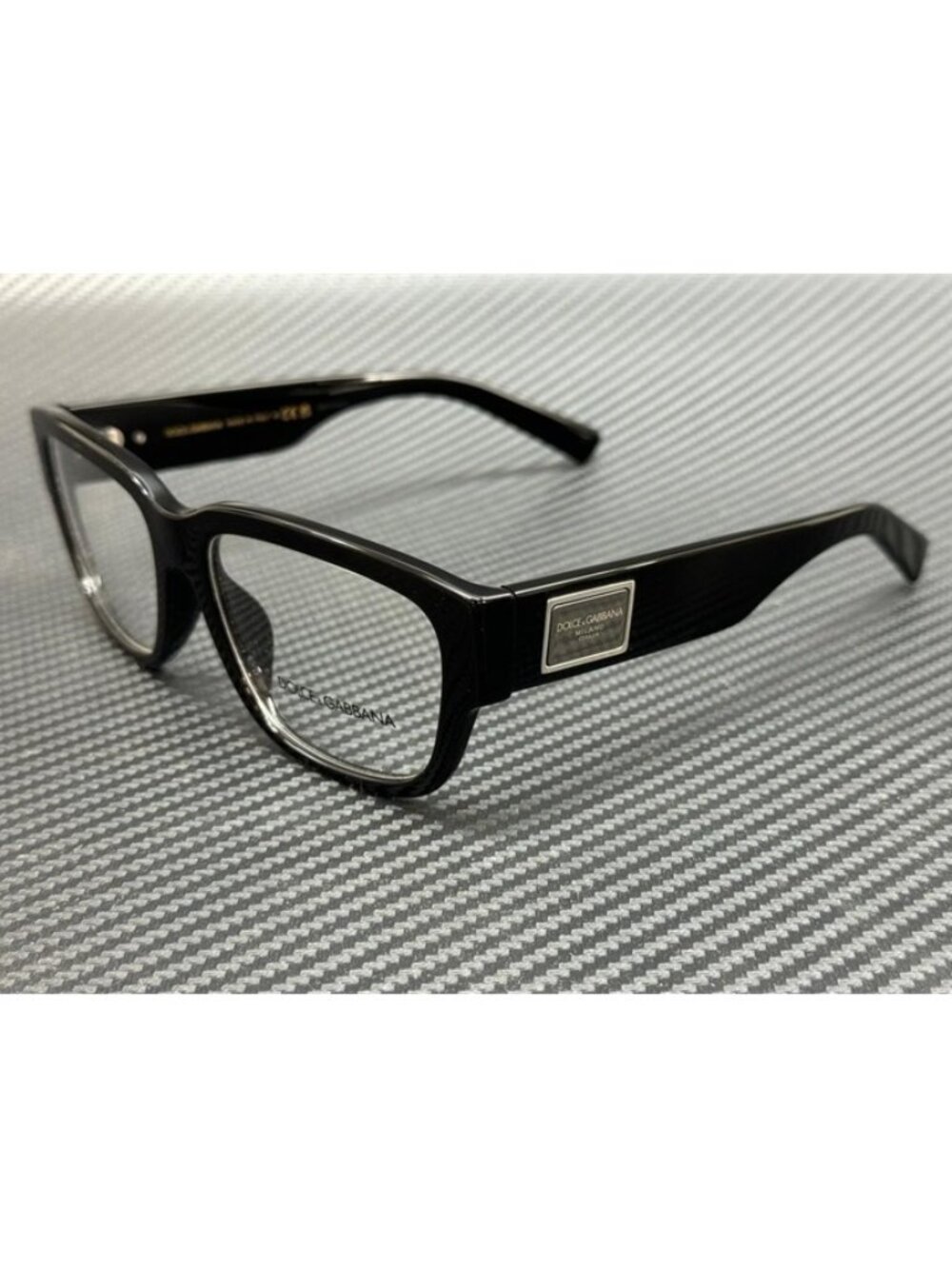 New Dolce & Gabbana Men Black Eyeglasses 57-17-140